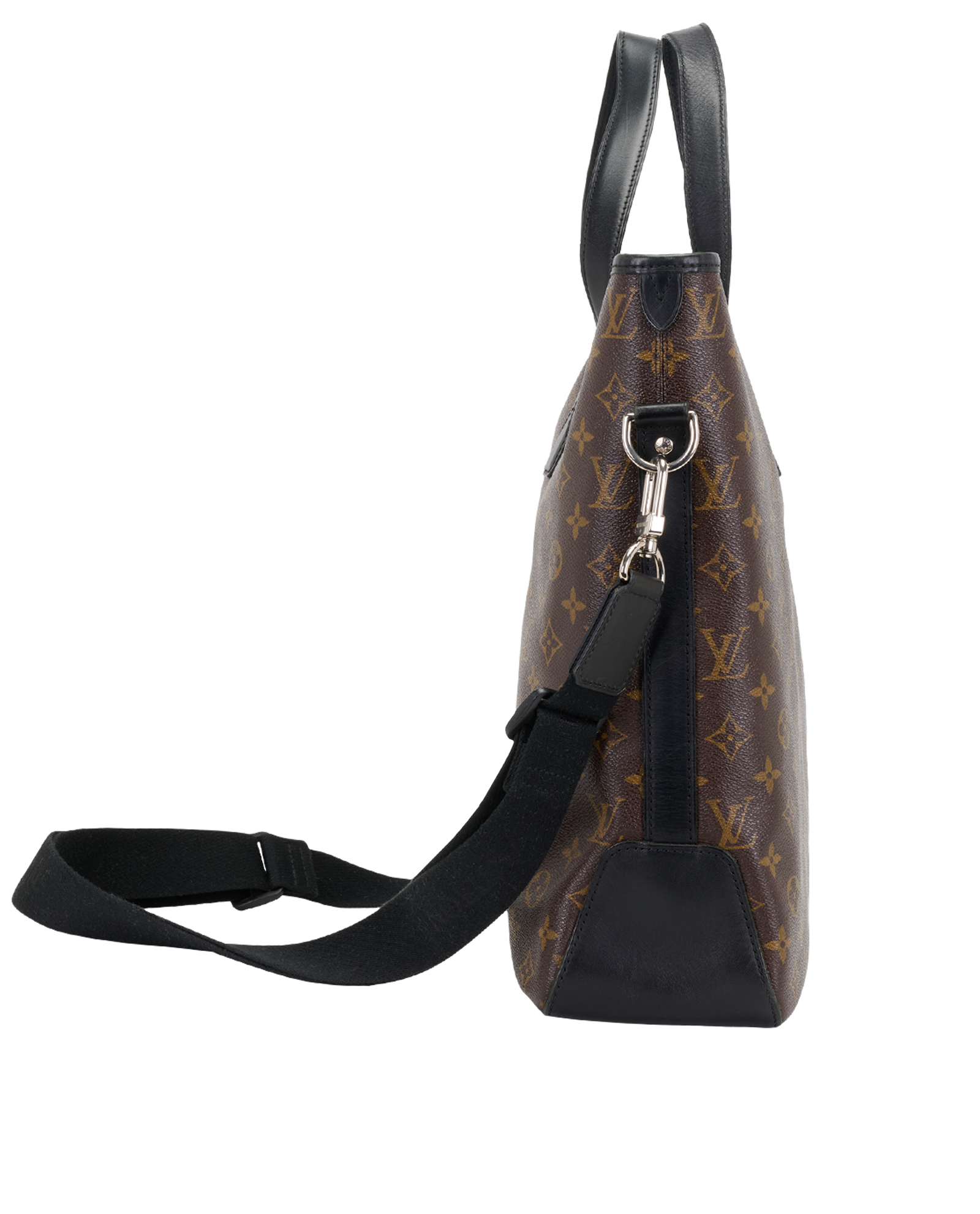 Macassar David Tote, &pound;795, Handbags, Brown, Canvas, Side view